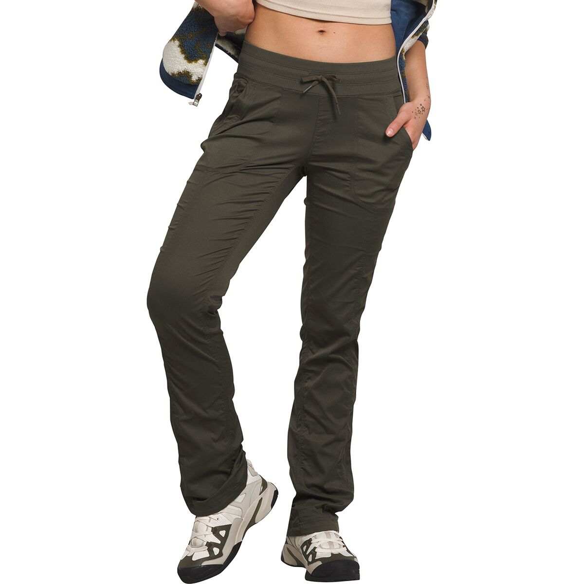 Image of The North Face Aphrodite 2.0 Pant - Women's New Taupe Green/NPF, S/Short