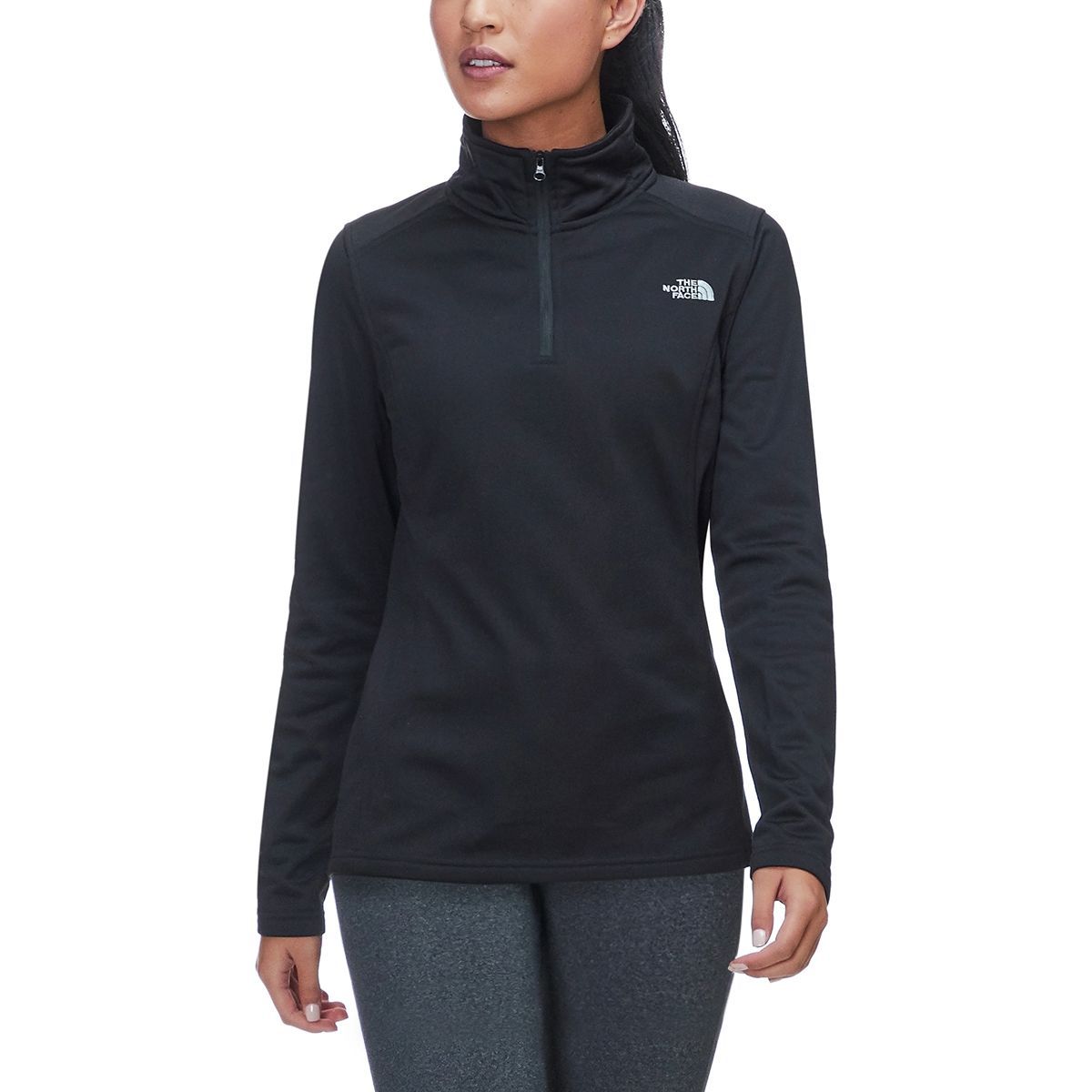 north face women's glacier quarter zip 