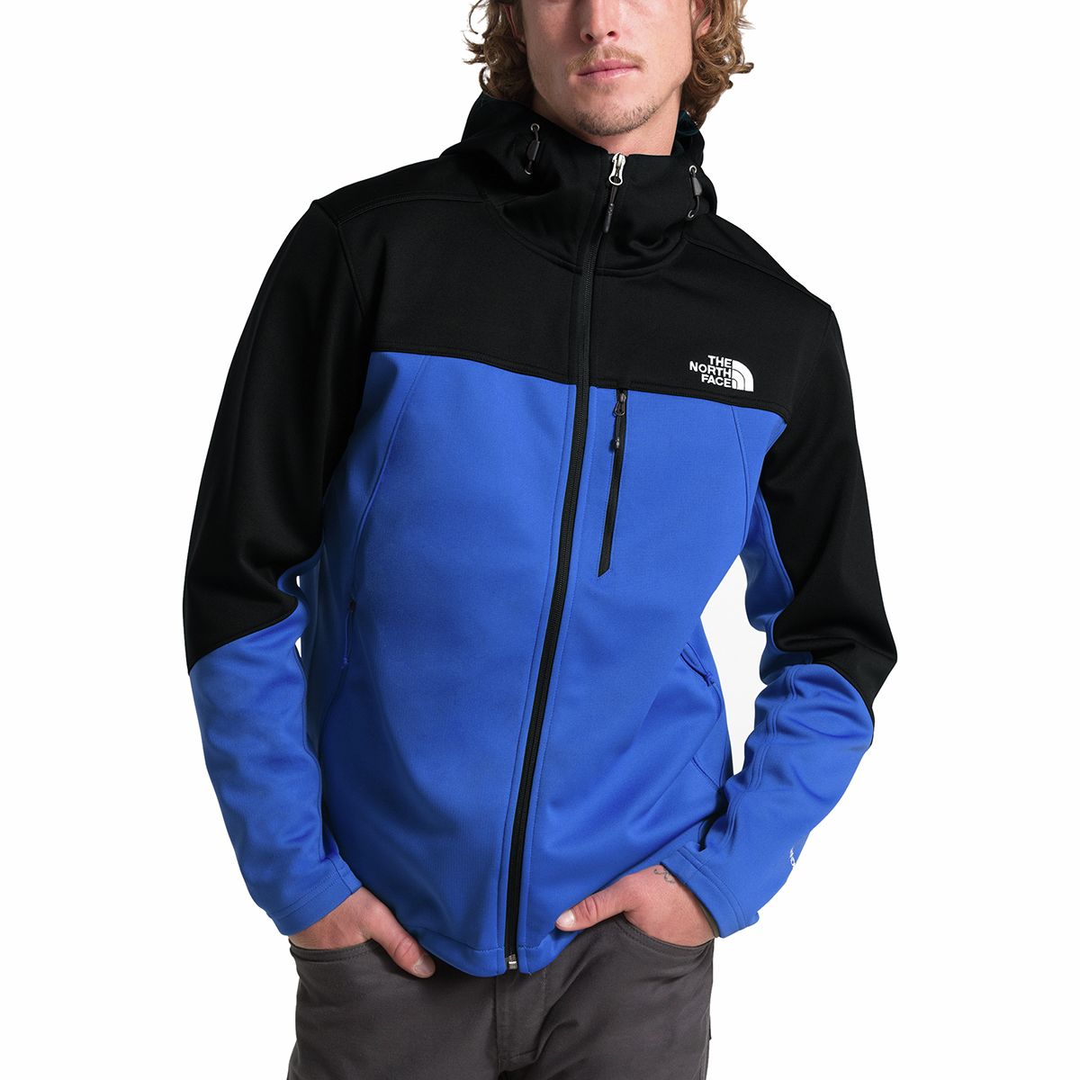 north face men's apex canyonwall hybrid hoodie