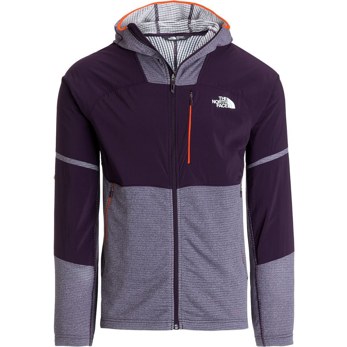 the north face progressor power grid fleece hoodie