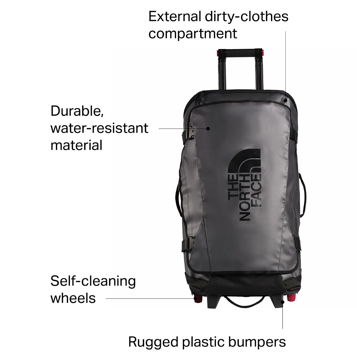 the north face rolling thunder 30in rolling gear bag