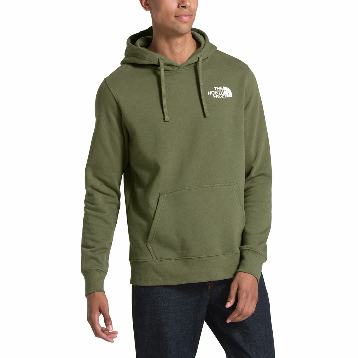 The north face red sales box explorer beige mens hoodie