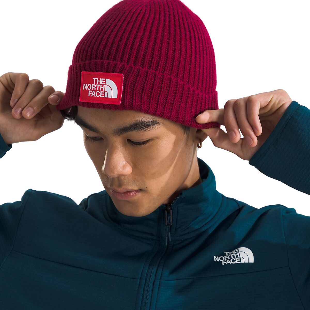 The North Face Logo Box Cuffed Beanie - Accessories