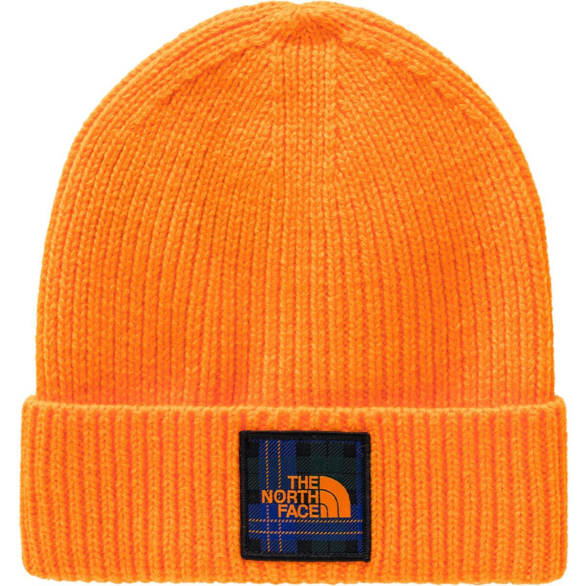 The North Face Logo Box Cuffed Beanie Cone Orange, S