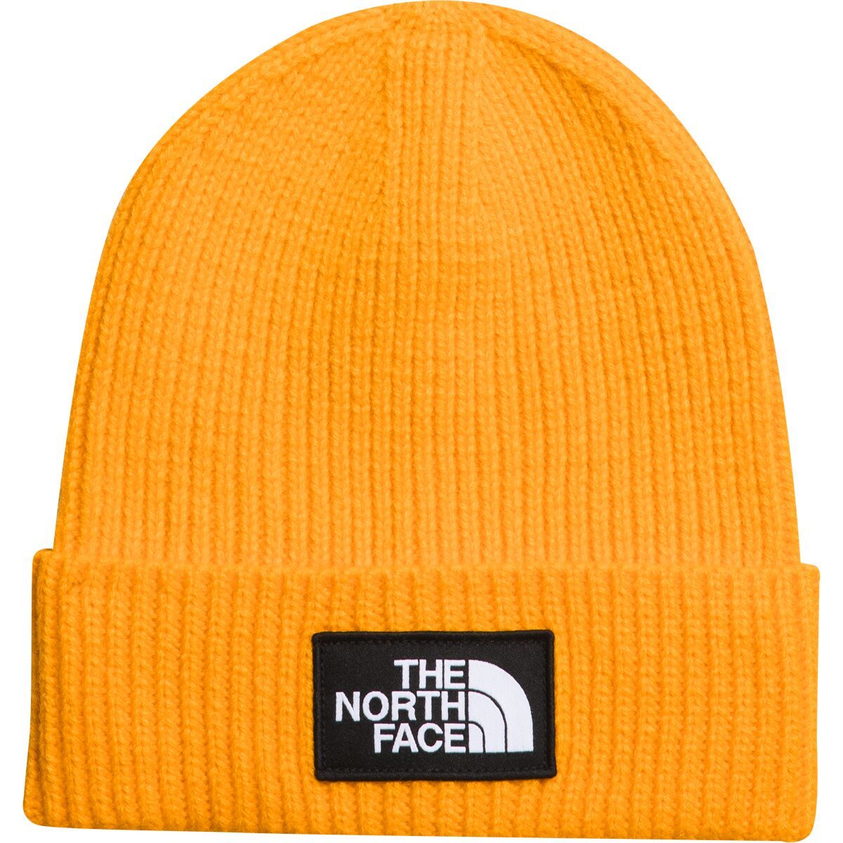 The North Face Logo Box Cuffed Beanie Summit Gold, One Size