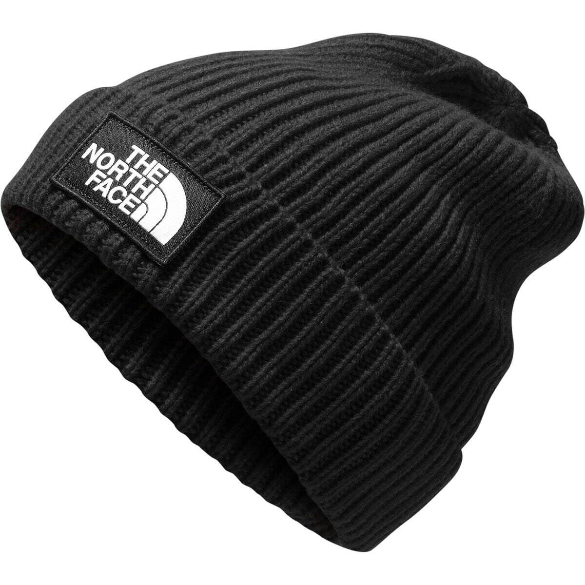 The North Face Logo Box Cuffed Beanie - TNF Black