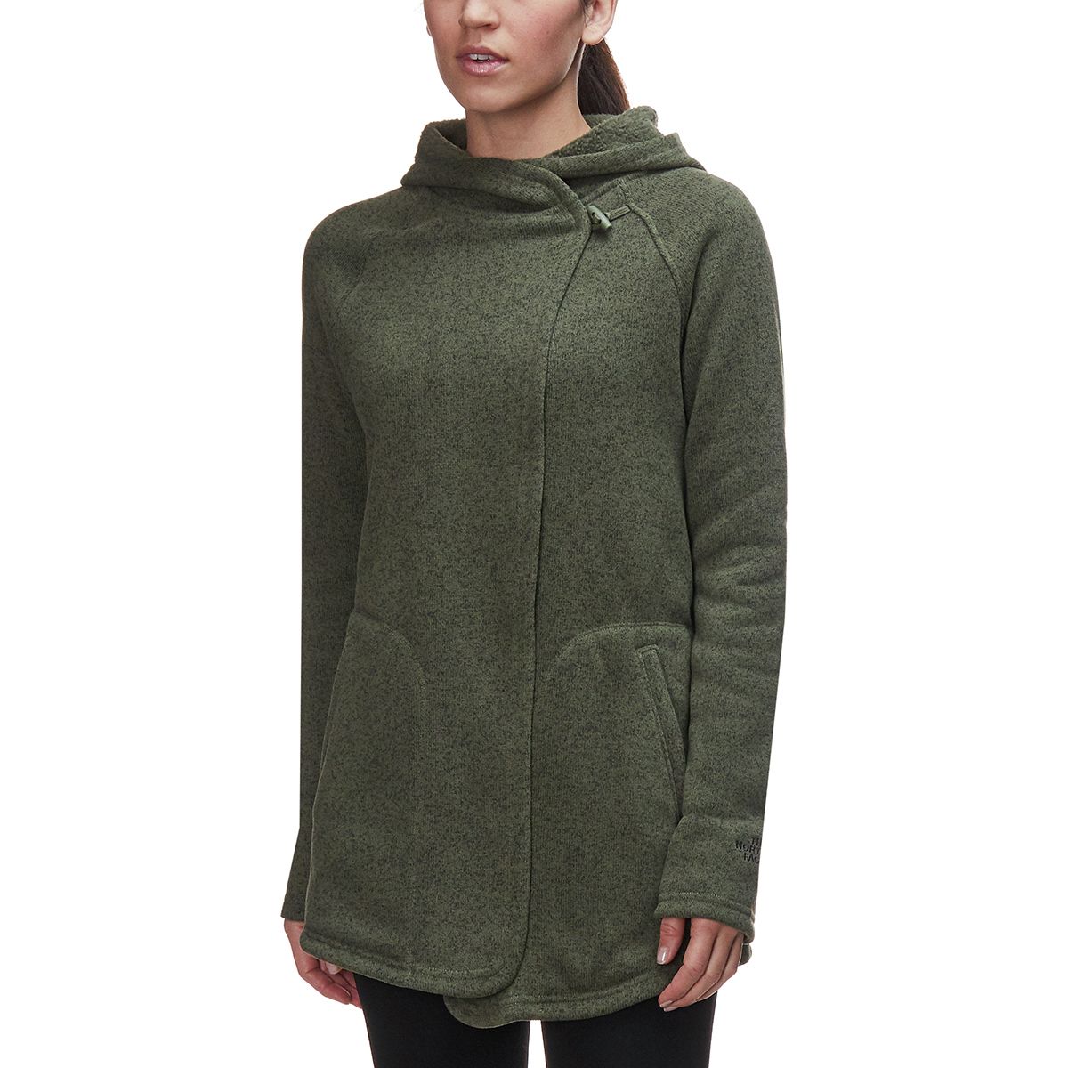 north face crescent fleece hooded wrap