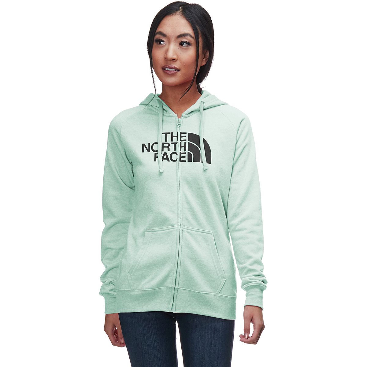 north face women's half dome full zip hoodie