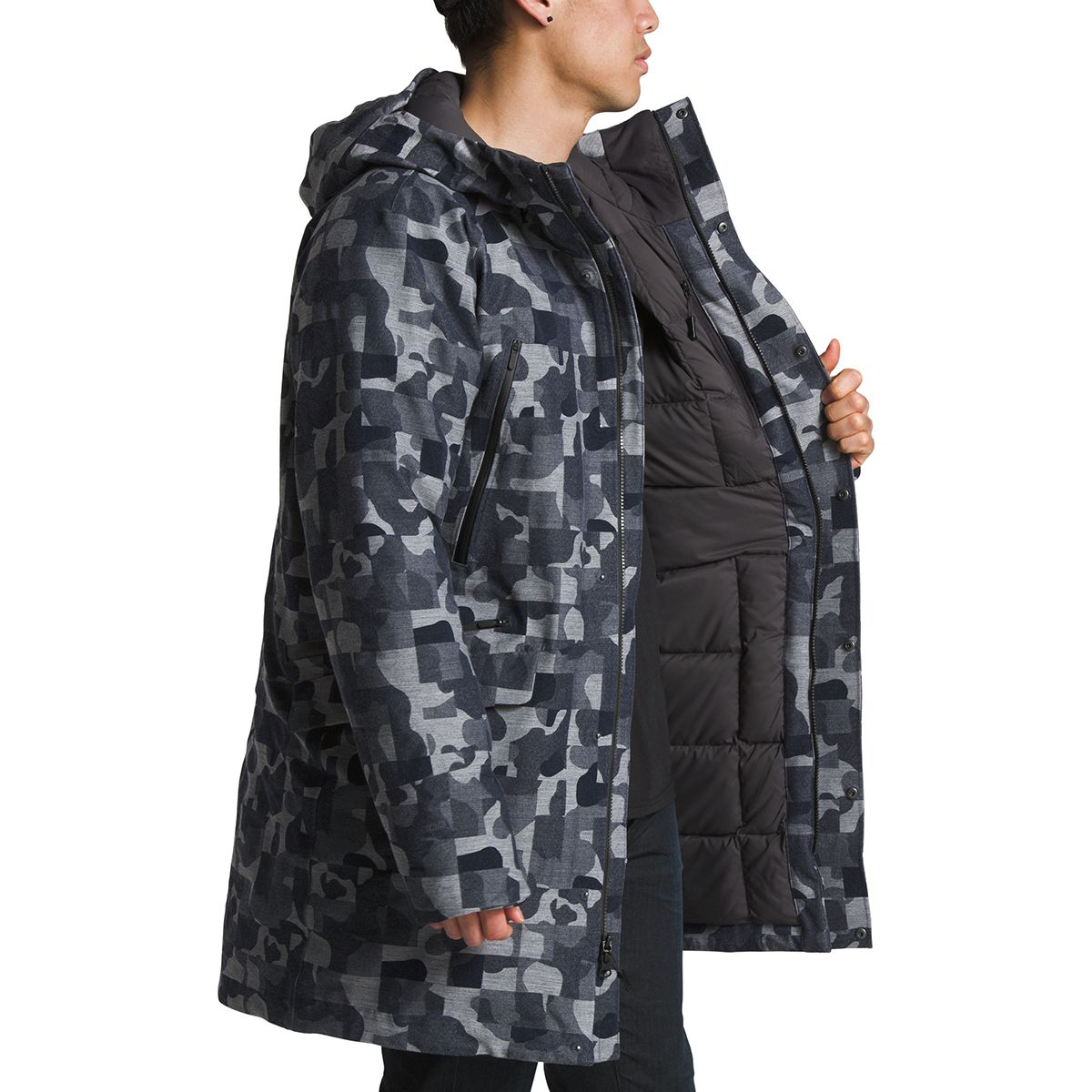 The north face cryos shop wool blend gtx down parka