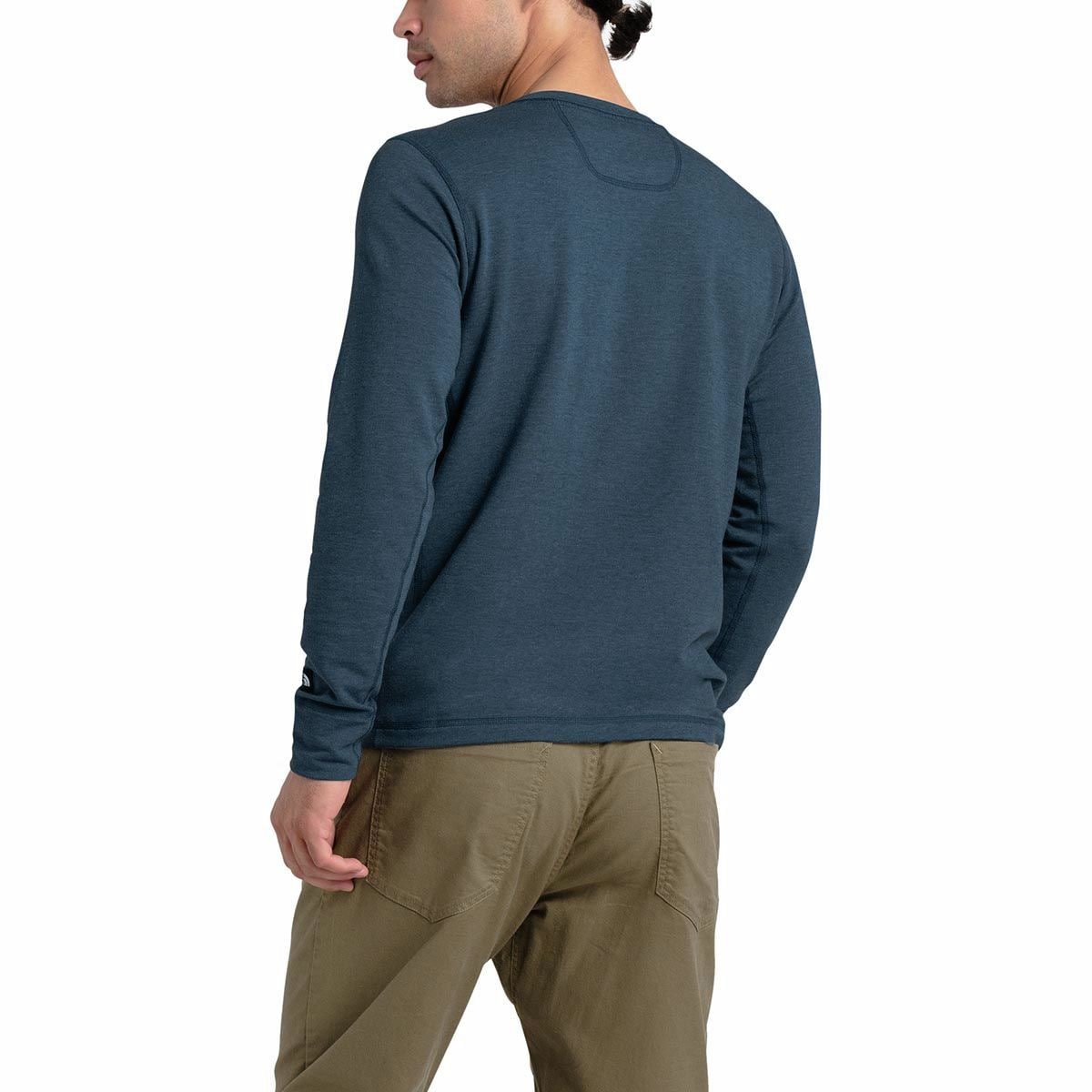 The North Face Terry Long Sleeve Henley Shirt Men s Clothing