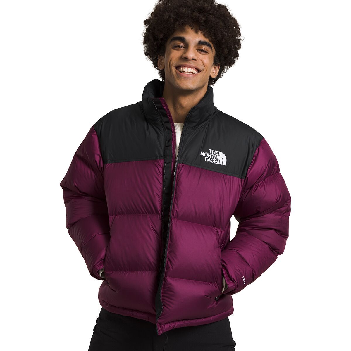 The North Face 1996 Retro Nuptse Jacket - Men's Boysenberry/TNF Black, S