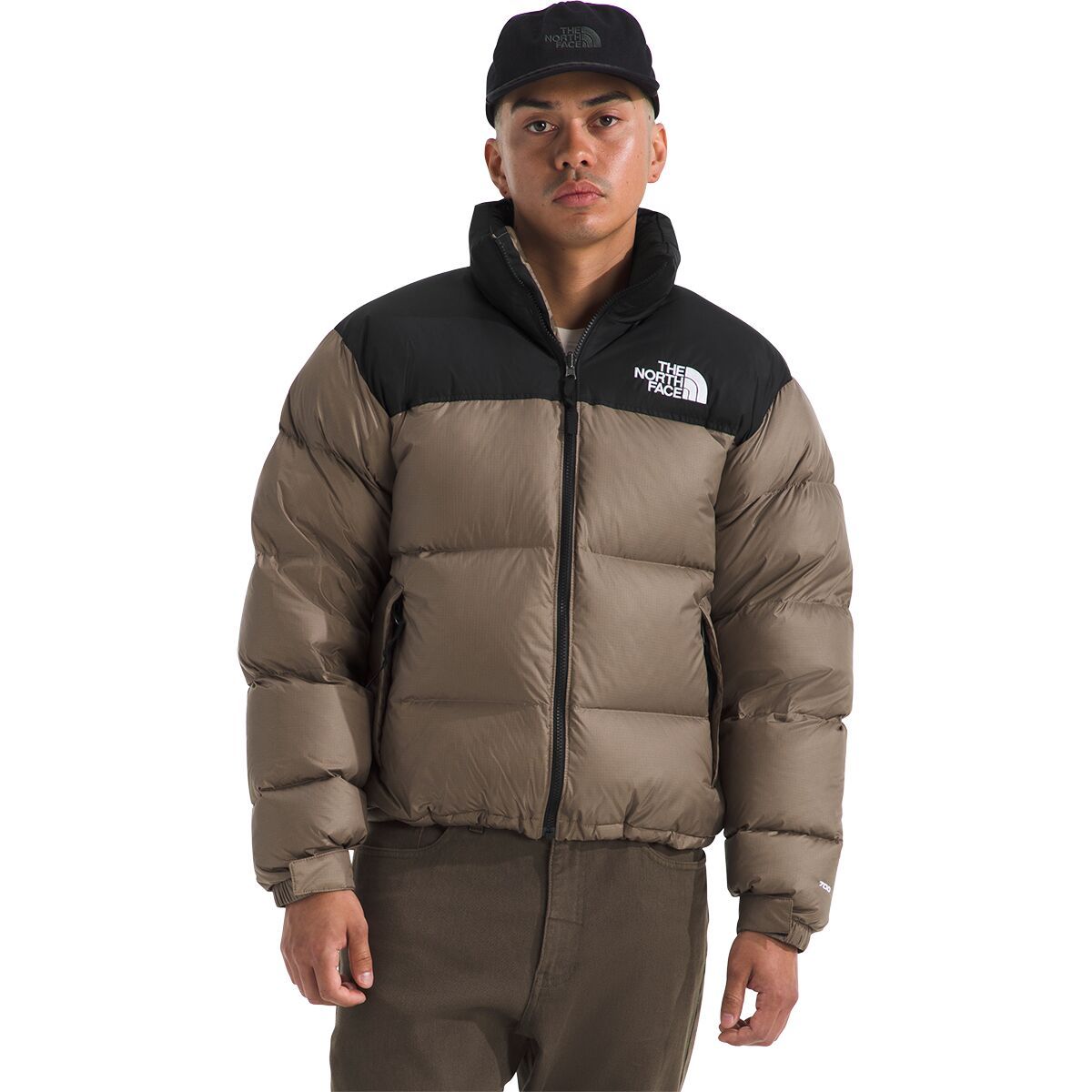 Image of The North Face 1996 Retro Nuptse Jacket - Men's Mocha Brown/TNF Black, XL
