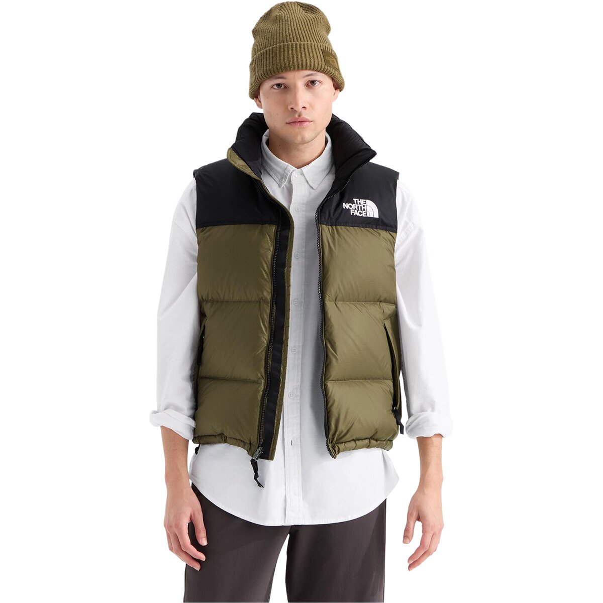 Image of The North Face 1996 Retro Nuptse Vest - Men's Caraway Seed/TNF Black, S