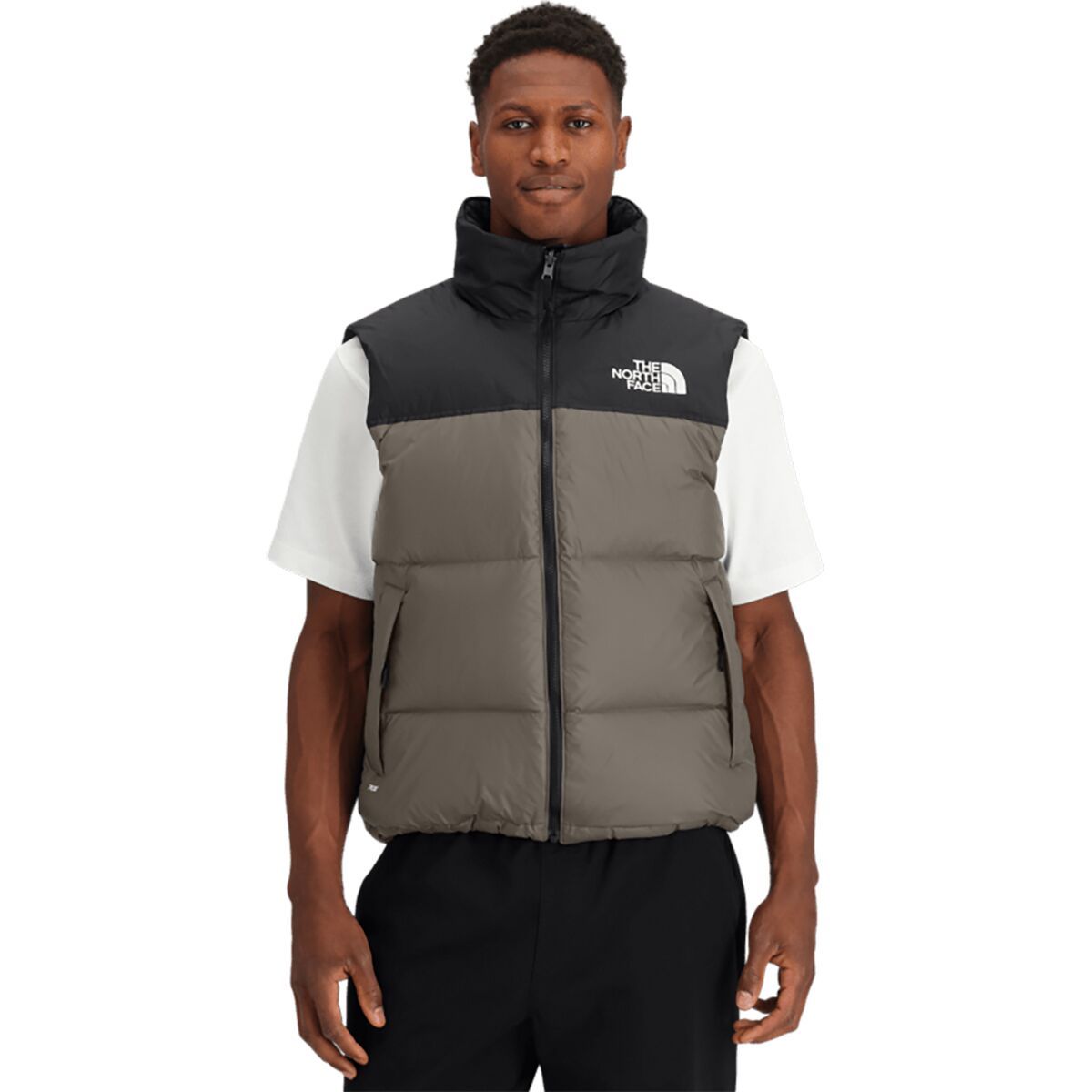 Image of The North Face 1996 Retro Nuptse Vest - Men's Mocha Brown/TNF Black, L