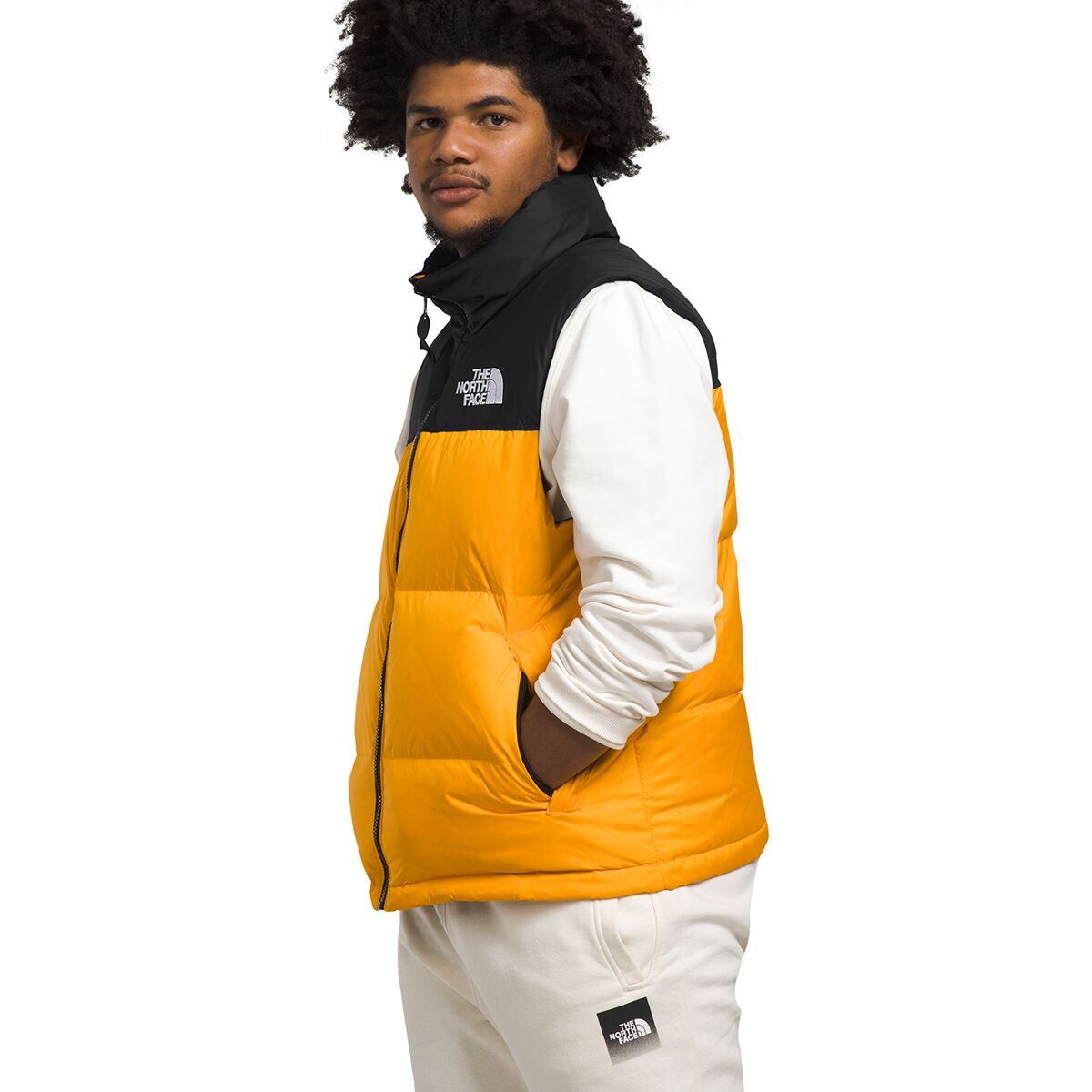 The North Face 1996 Retro Nuptse Vest - Men's Summit Gold/TNF Black, XXL