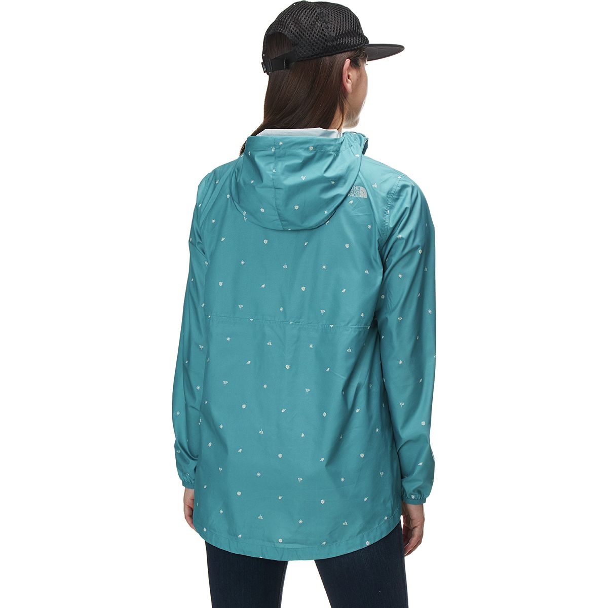 the north face printed fanorak jacket