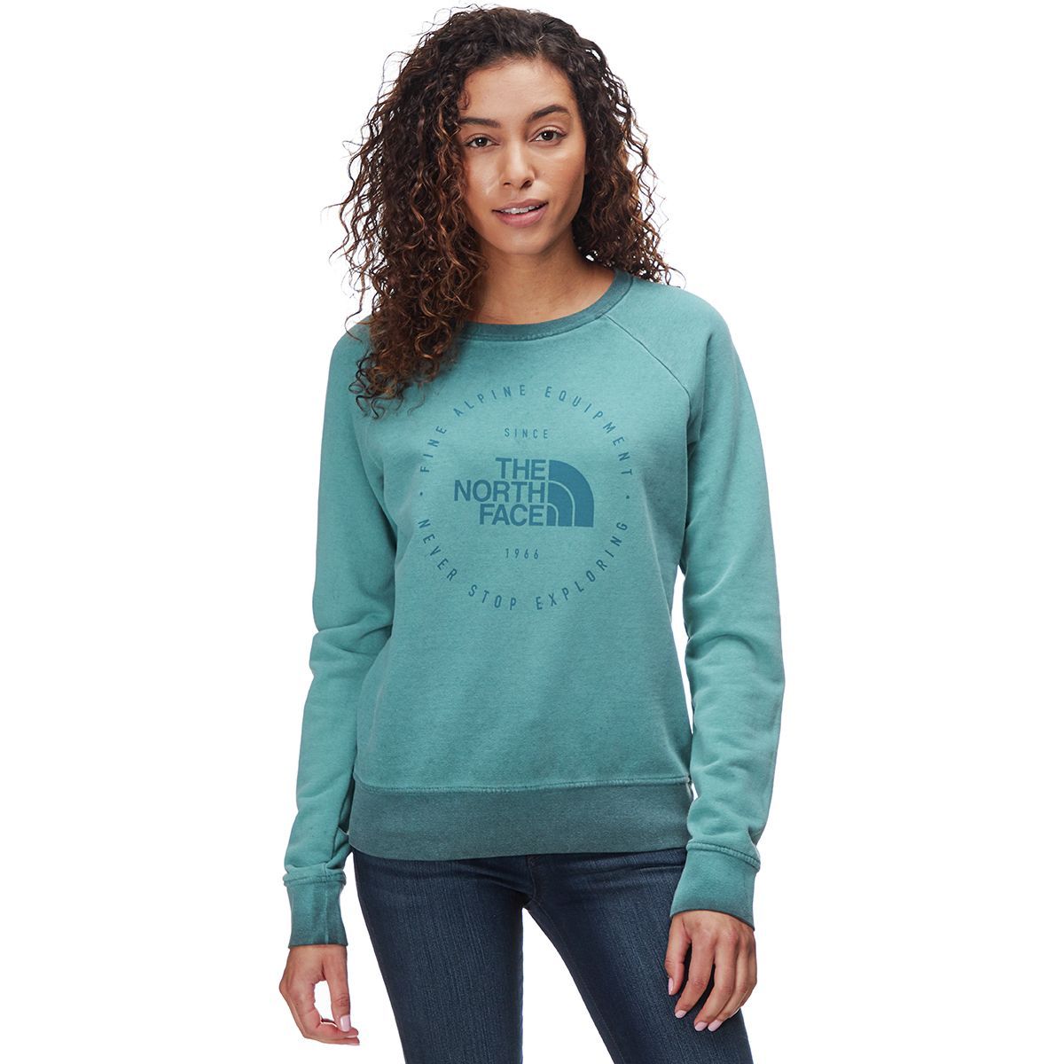 the north face pullover novelty box crew sweatshirt