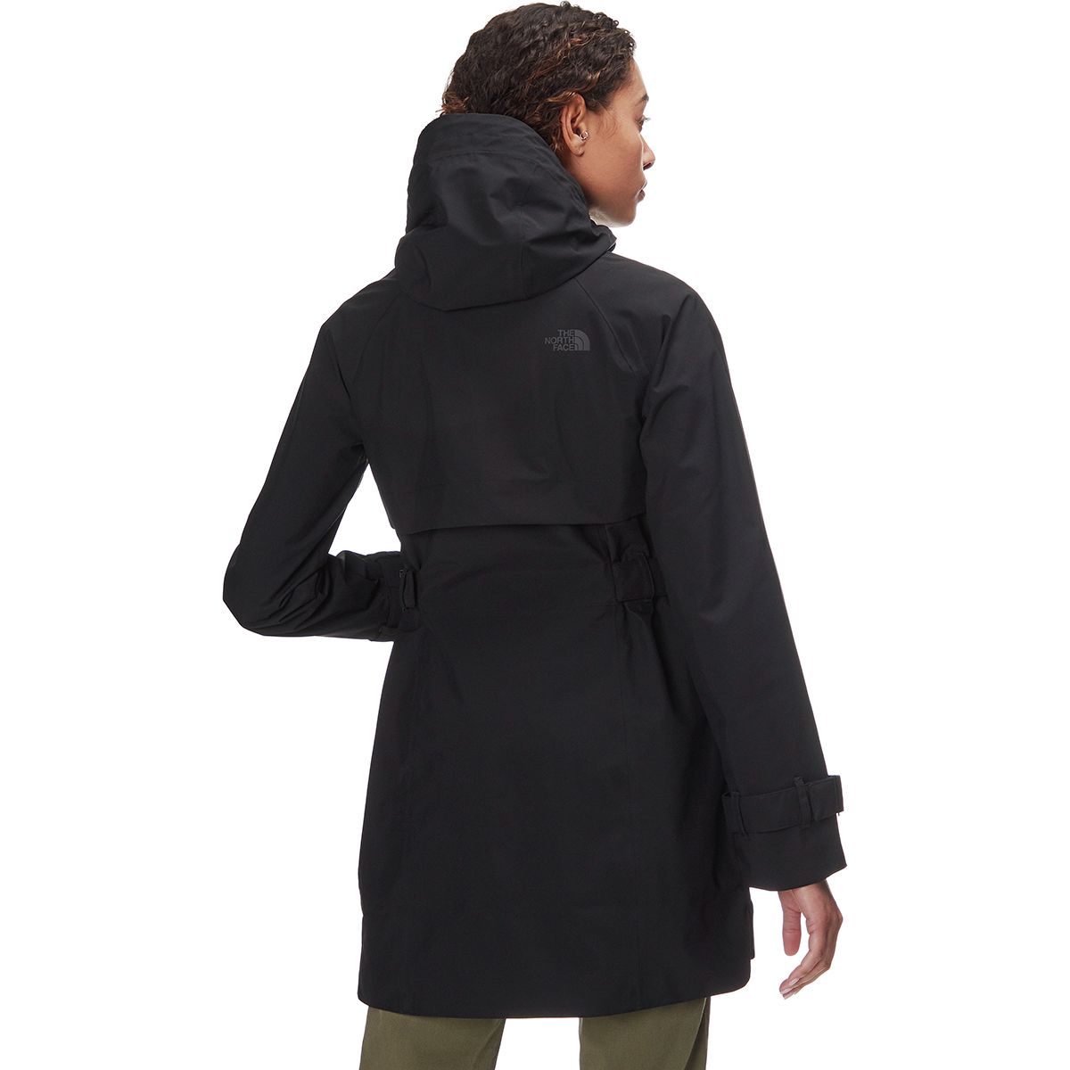 north face rain trench