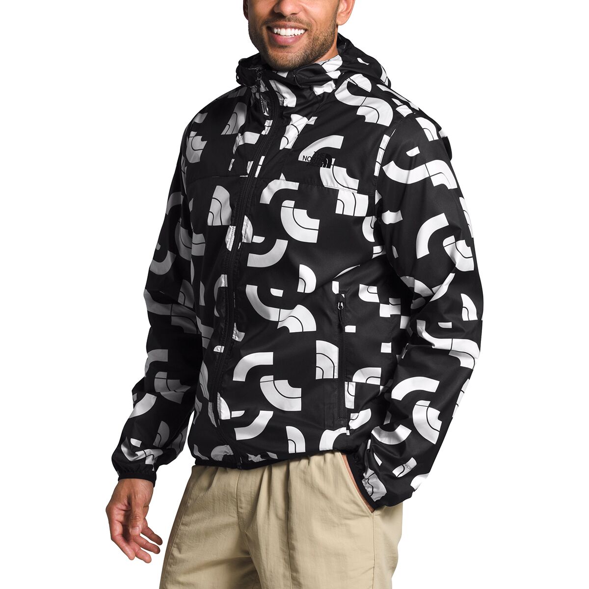 north face printed cyclone hoodie