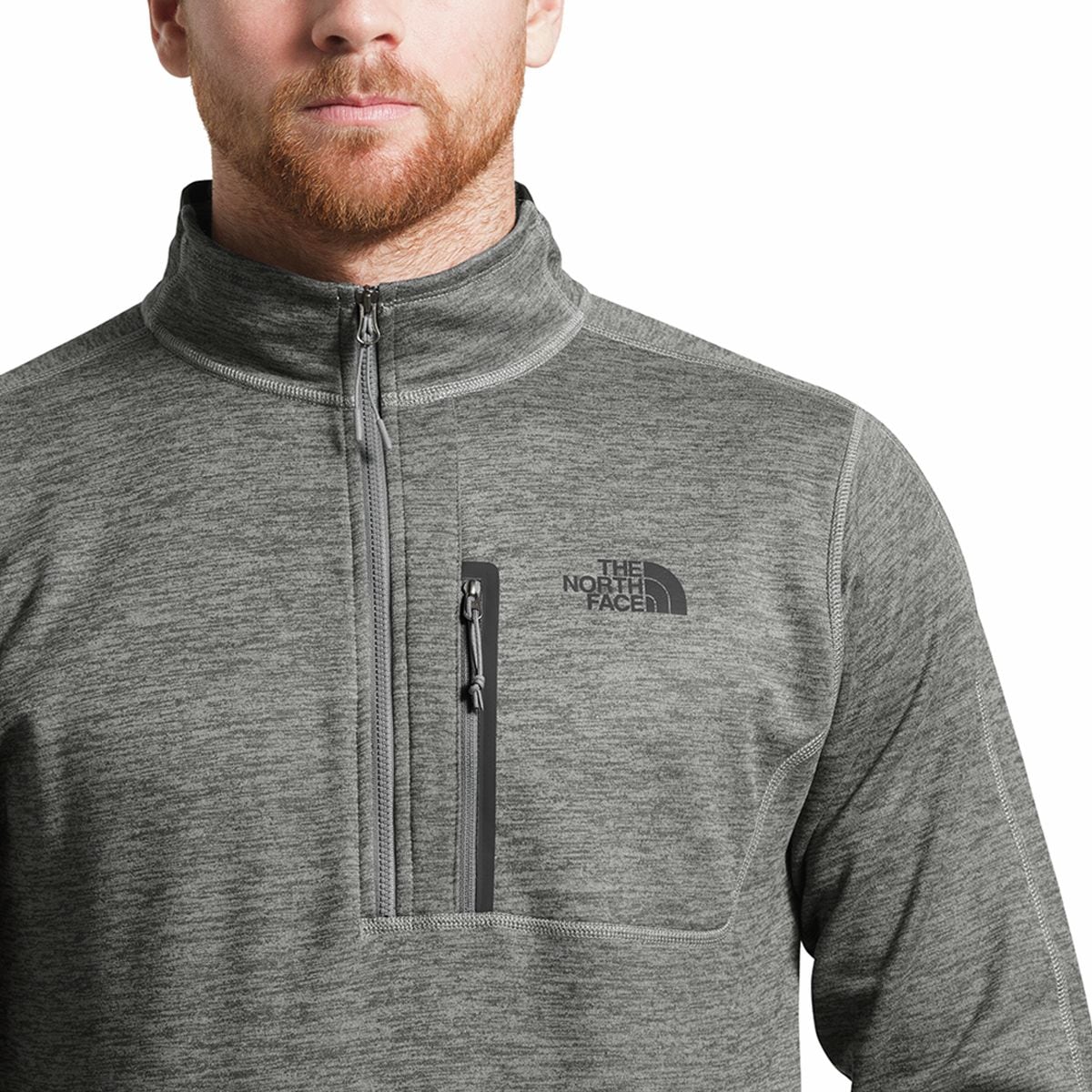 north face grey half zip