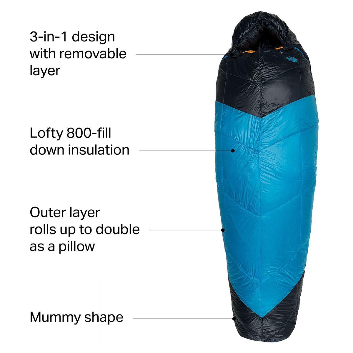 The North Face The One Sleeping Bag Hike Camp