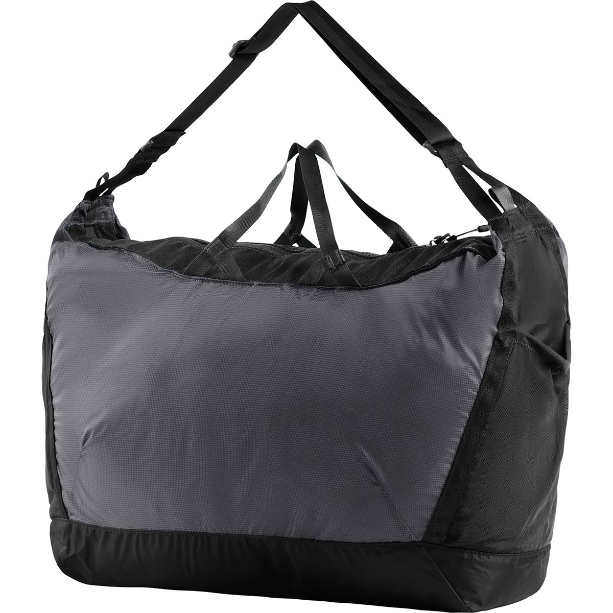 the north face flyweight duffel asphalt grey