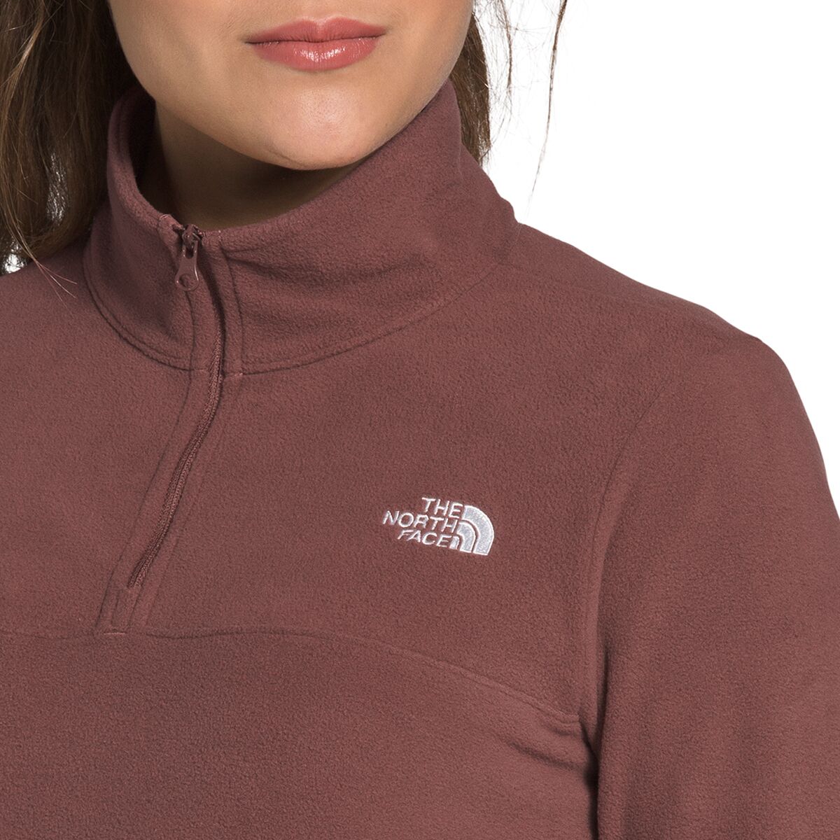 the north face women's tka glacier fleece quarter zip