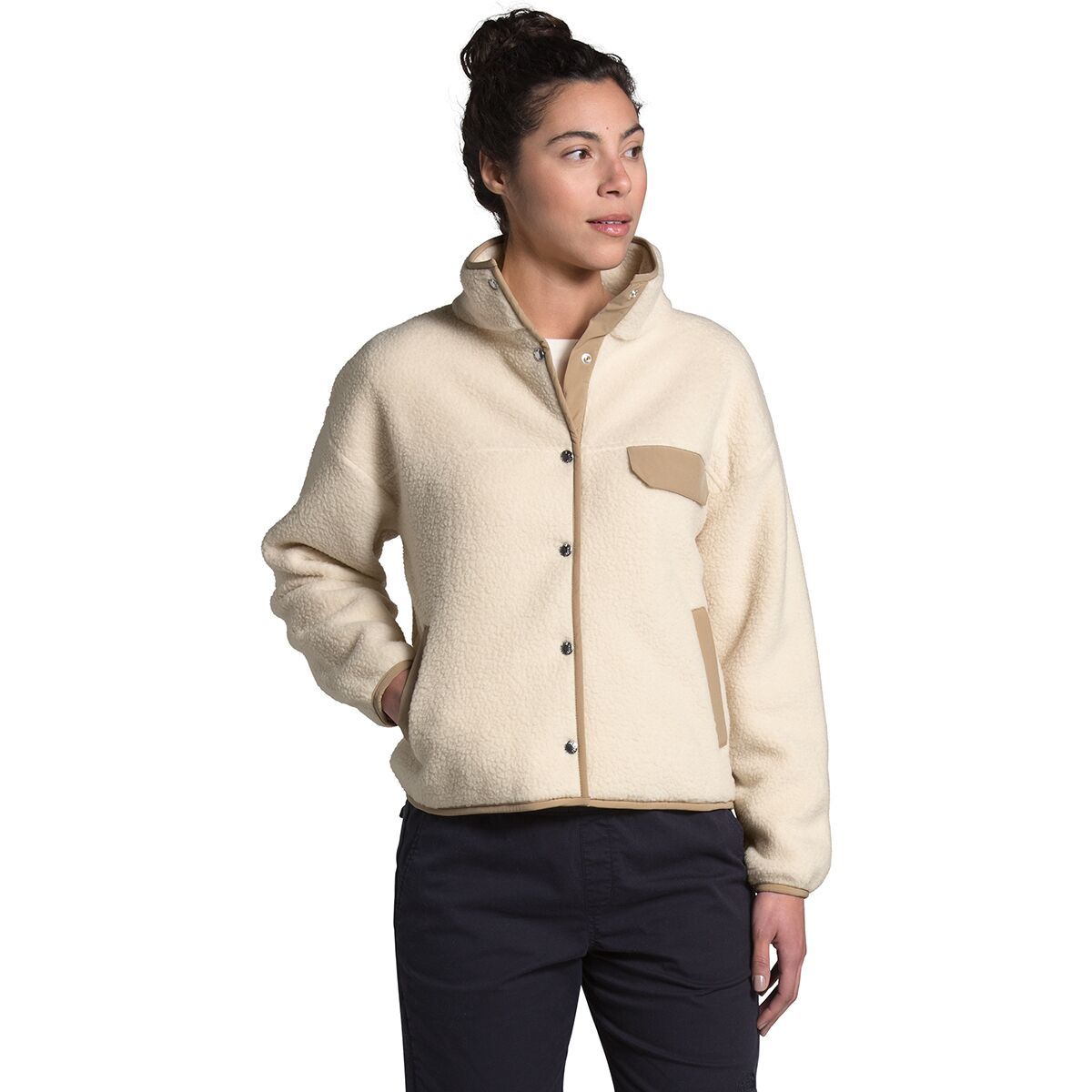 fleece north face jacket womens
