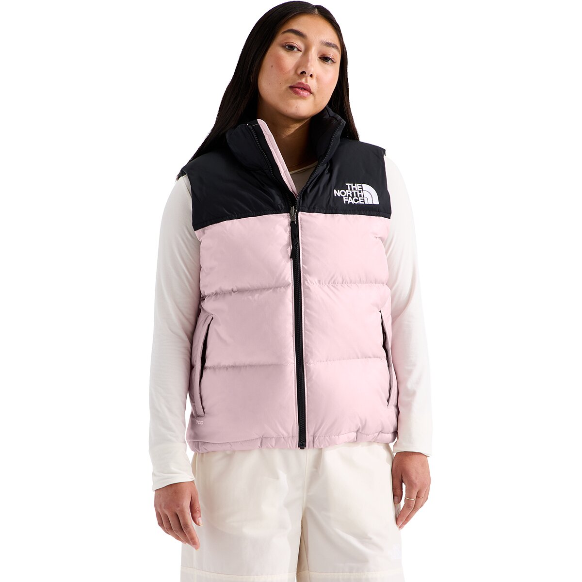 Image of The North Face 1996 Retro Nuptse Vest - Women's Metal Pink/TNF Black, S