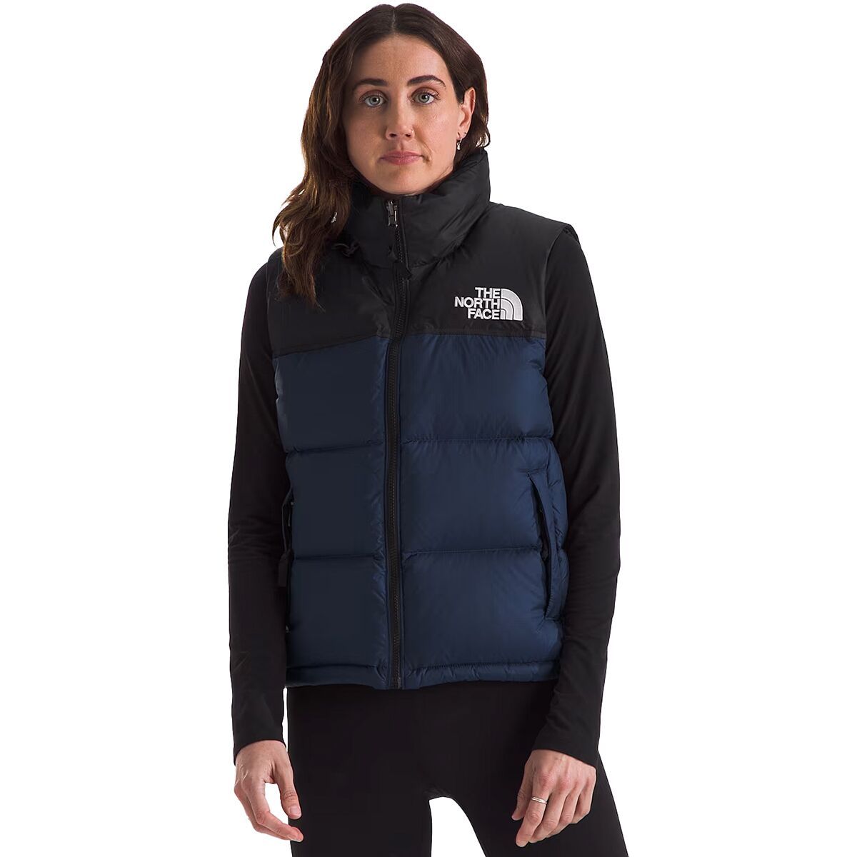 Image of The North Face 1996 Retro Nuptse Vest - Women's Summit Navy/TNF Black, L