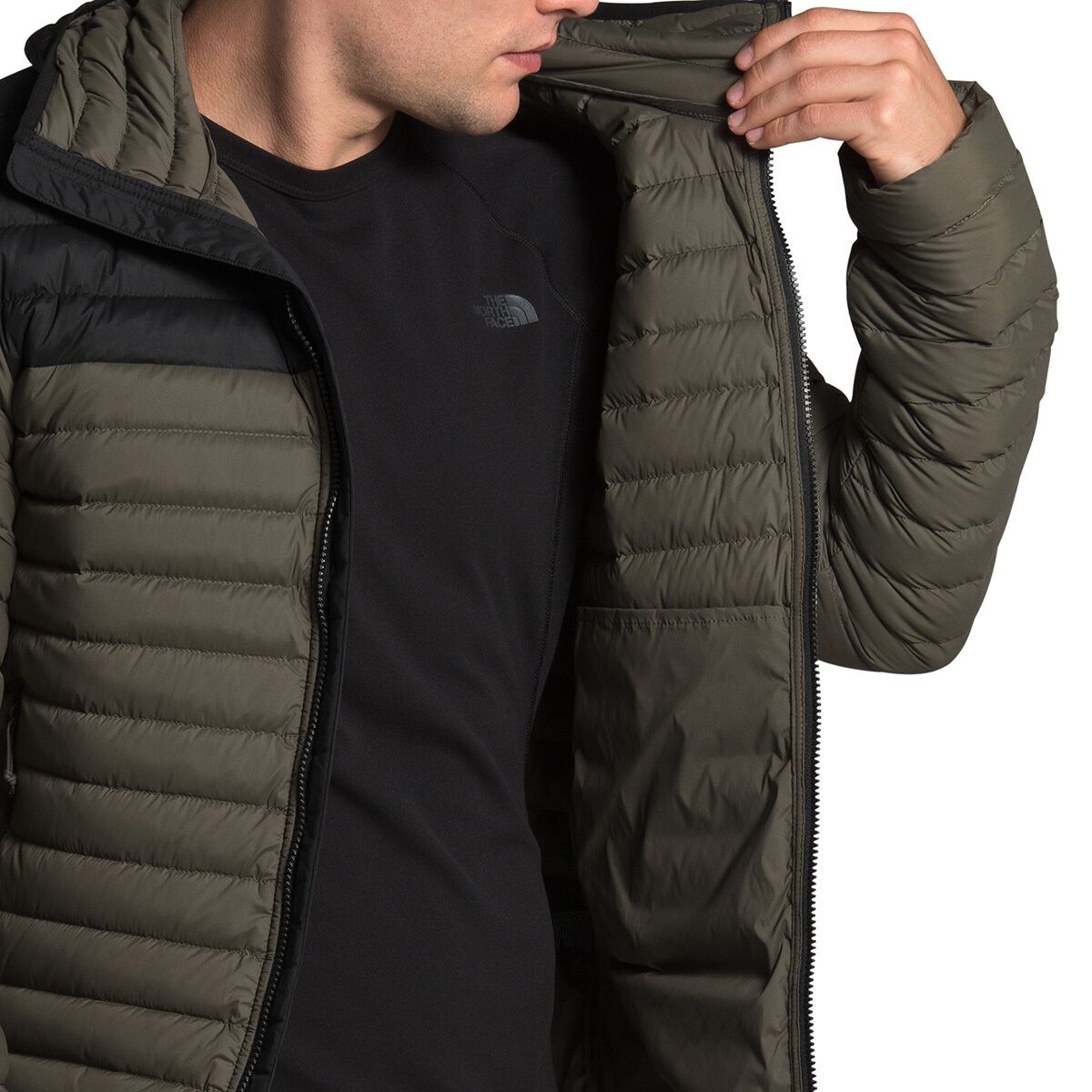 North Face Stretch Down Hooded Jacket 
