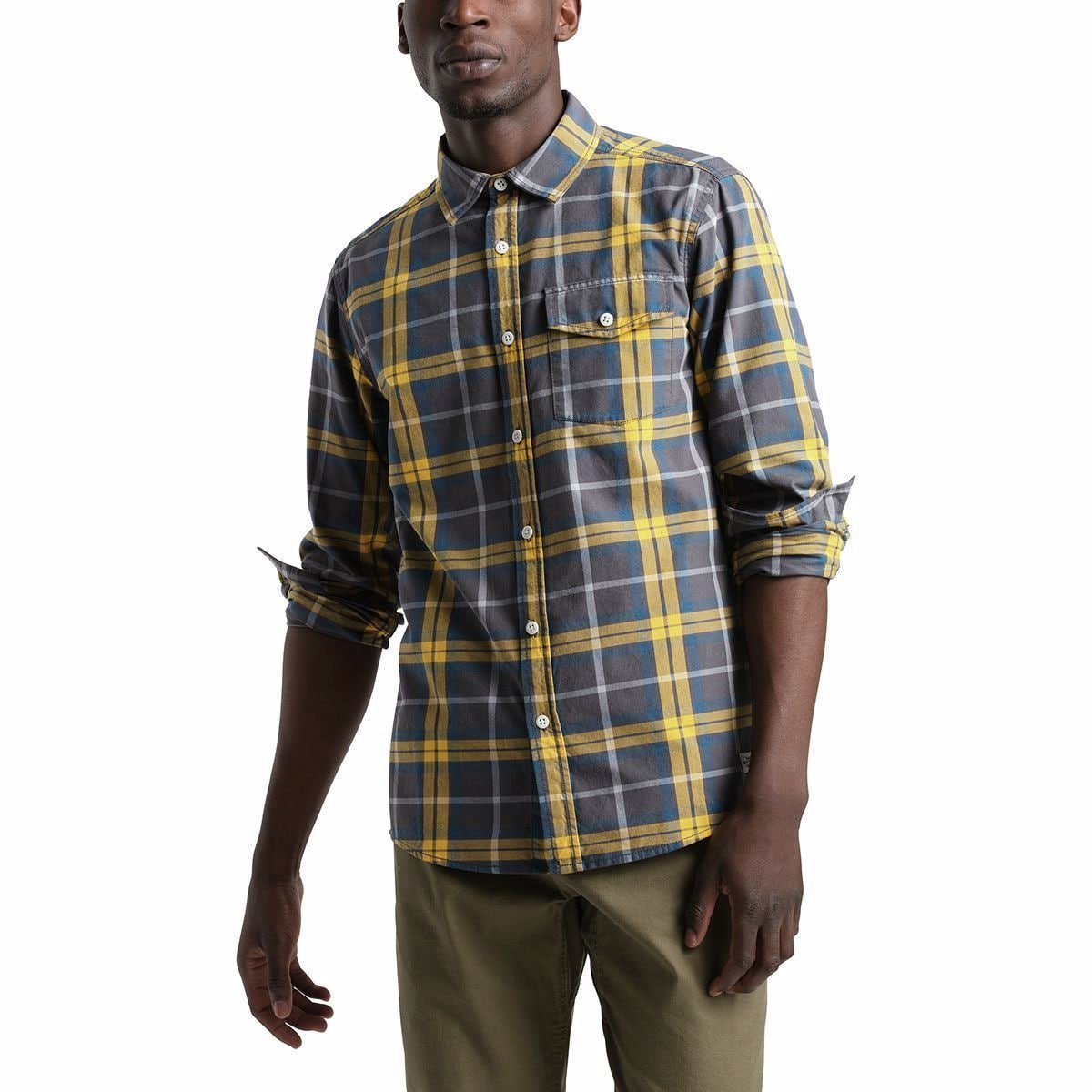 The north face men's stayside plaid shirt on sale