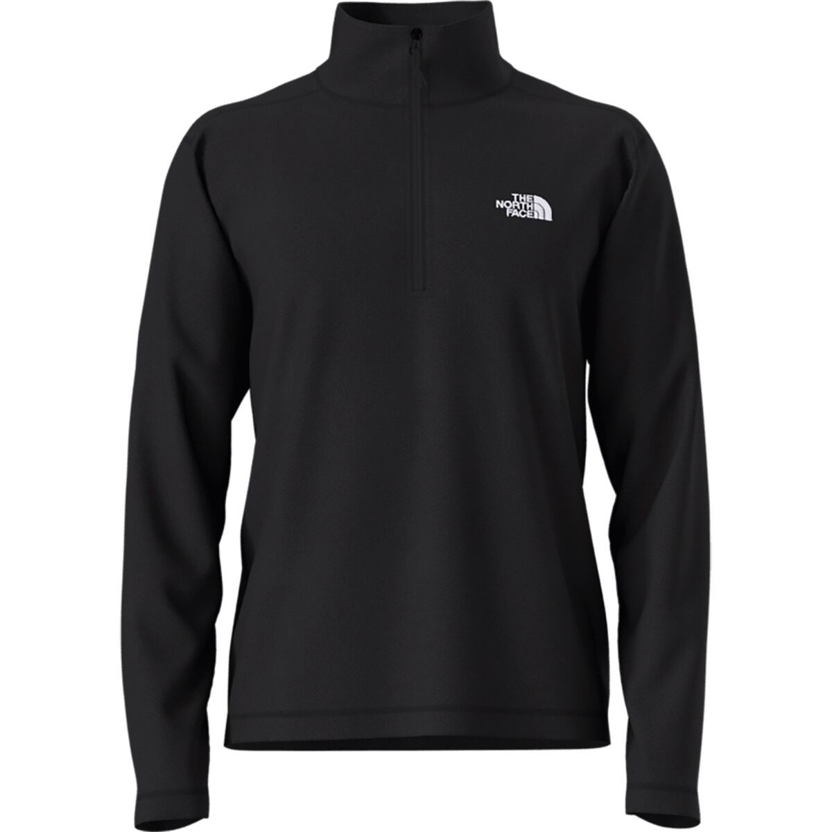 Image of The North Face Textured Cap Rock 1/4-Zip Fleece Jacket - Men's TNF Black Heather, S