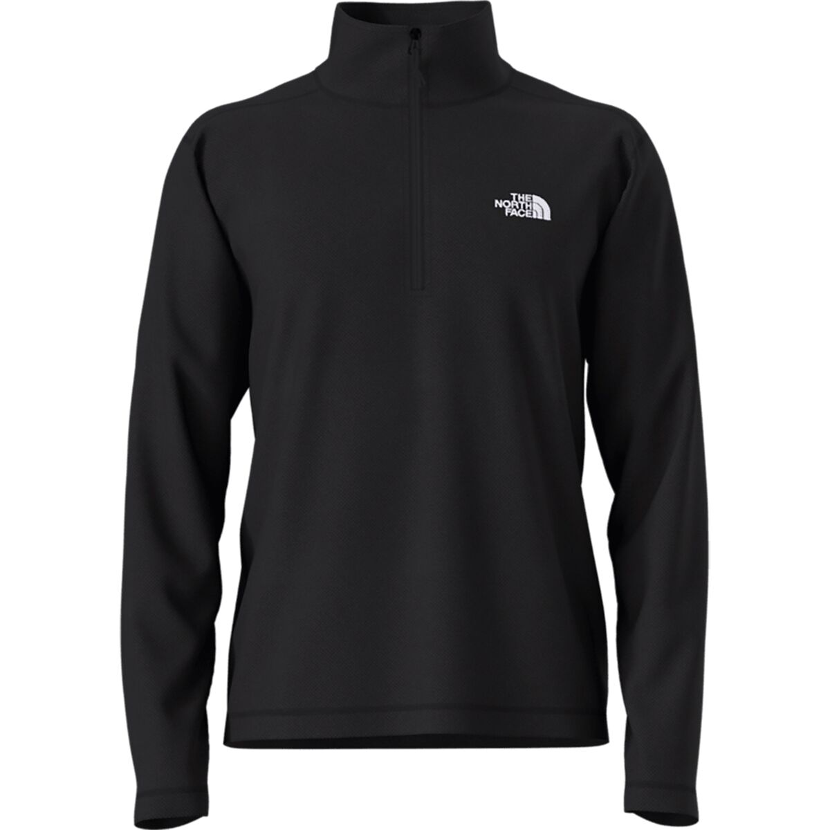Image of The North Face Textured Cap Rock 1/4-Zip Fleece Jacket - Men's TNF Black Heather, XXL