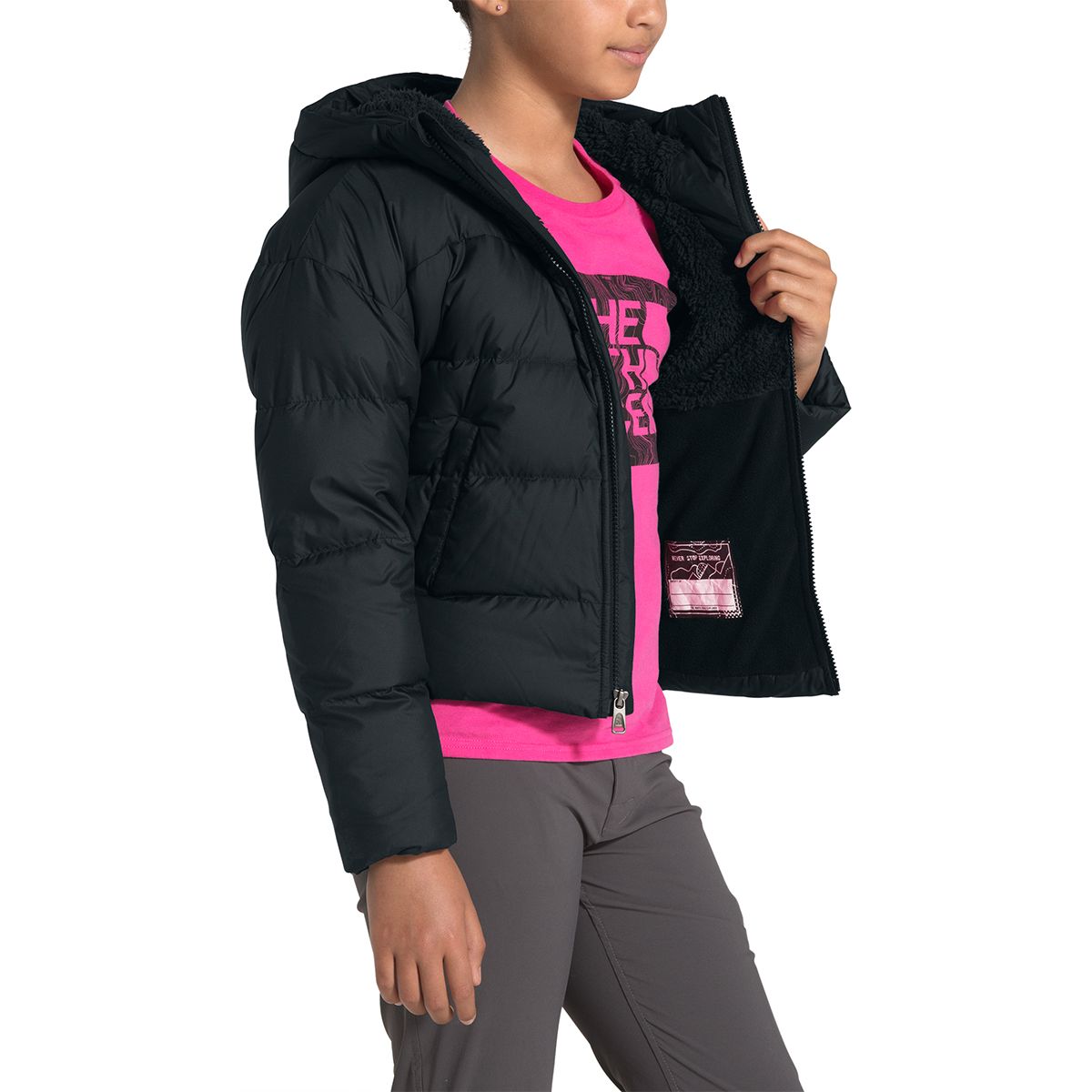 North face moondoggy top girls