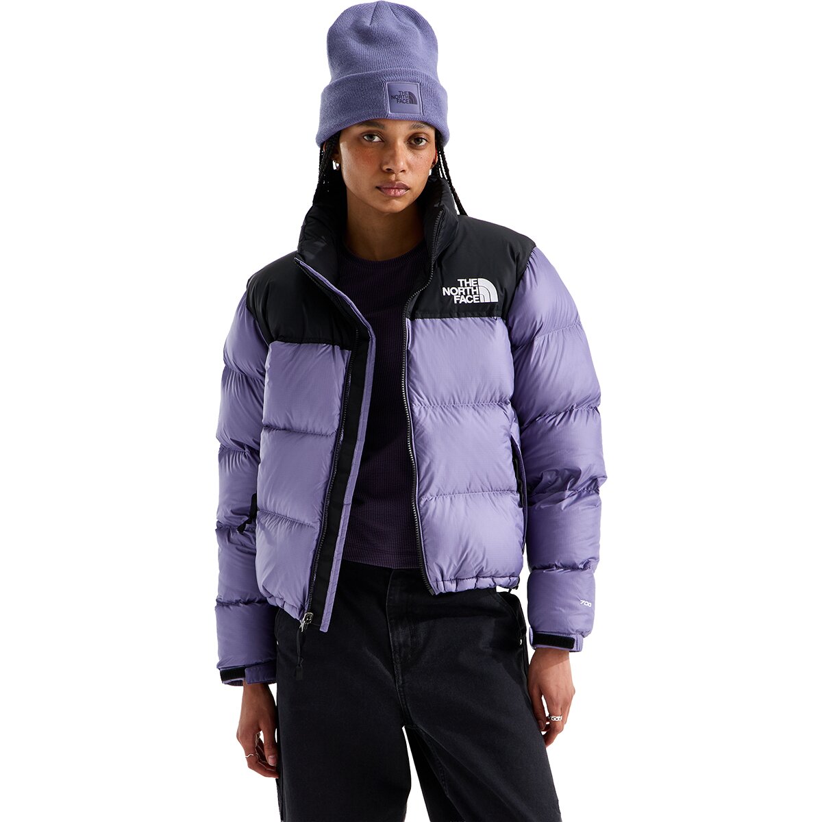 Image of The North Face 1996 Retro Nuptse Jacket - Women's Grounded Plum/TNF Black, XL