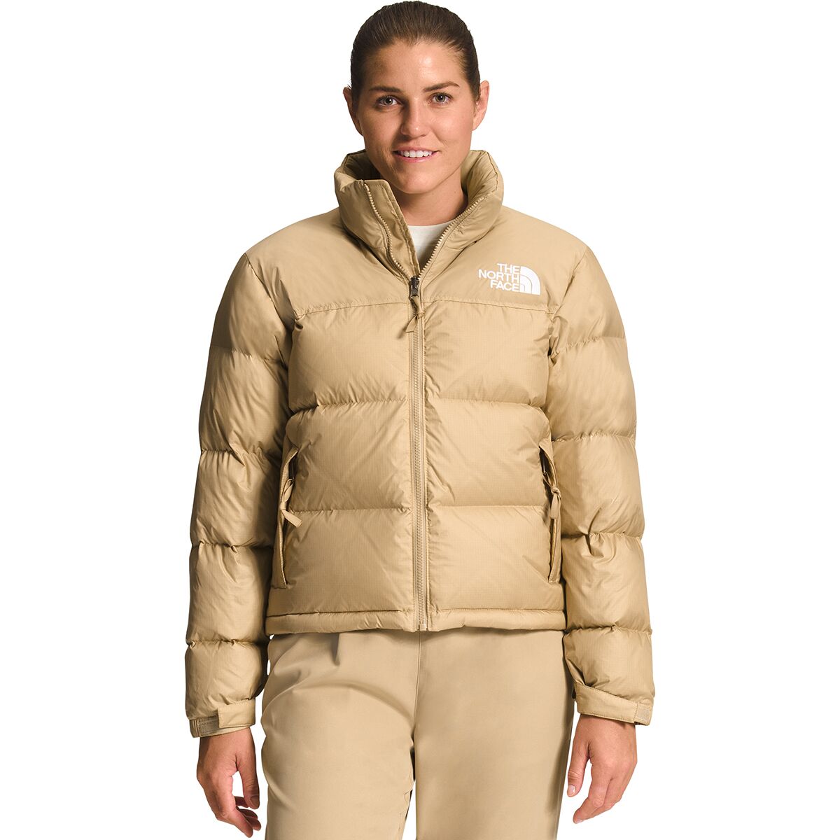 Image of The North Face 1996 Retro Nuptse Jacket - Women's Khaki Stone/Recycled Down, M