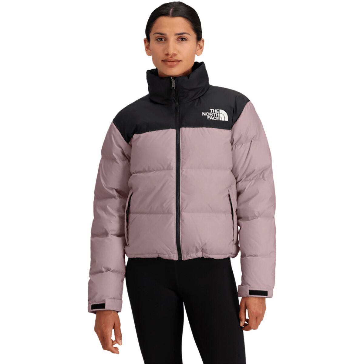 Image of The North Face 1996 Retro Nuptse Jacket - Women's Metal Pink/TNF Black, S