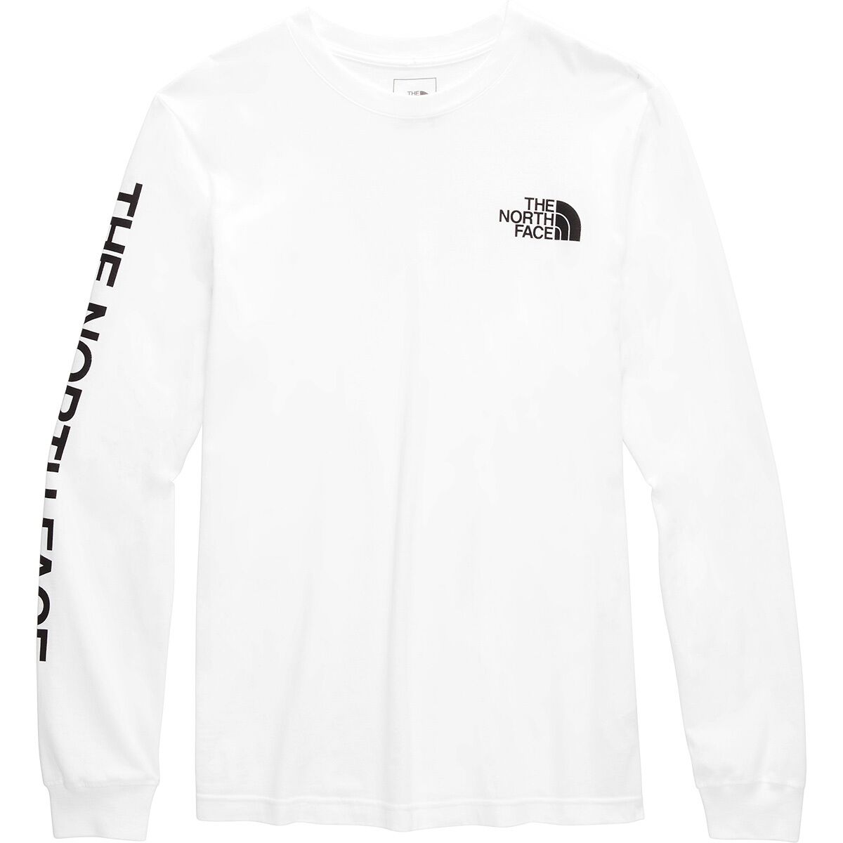The north face white long sleeve discount