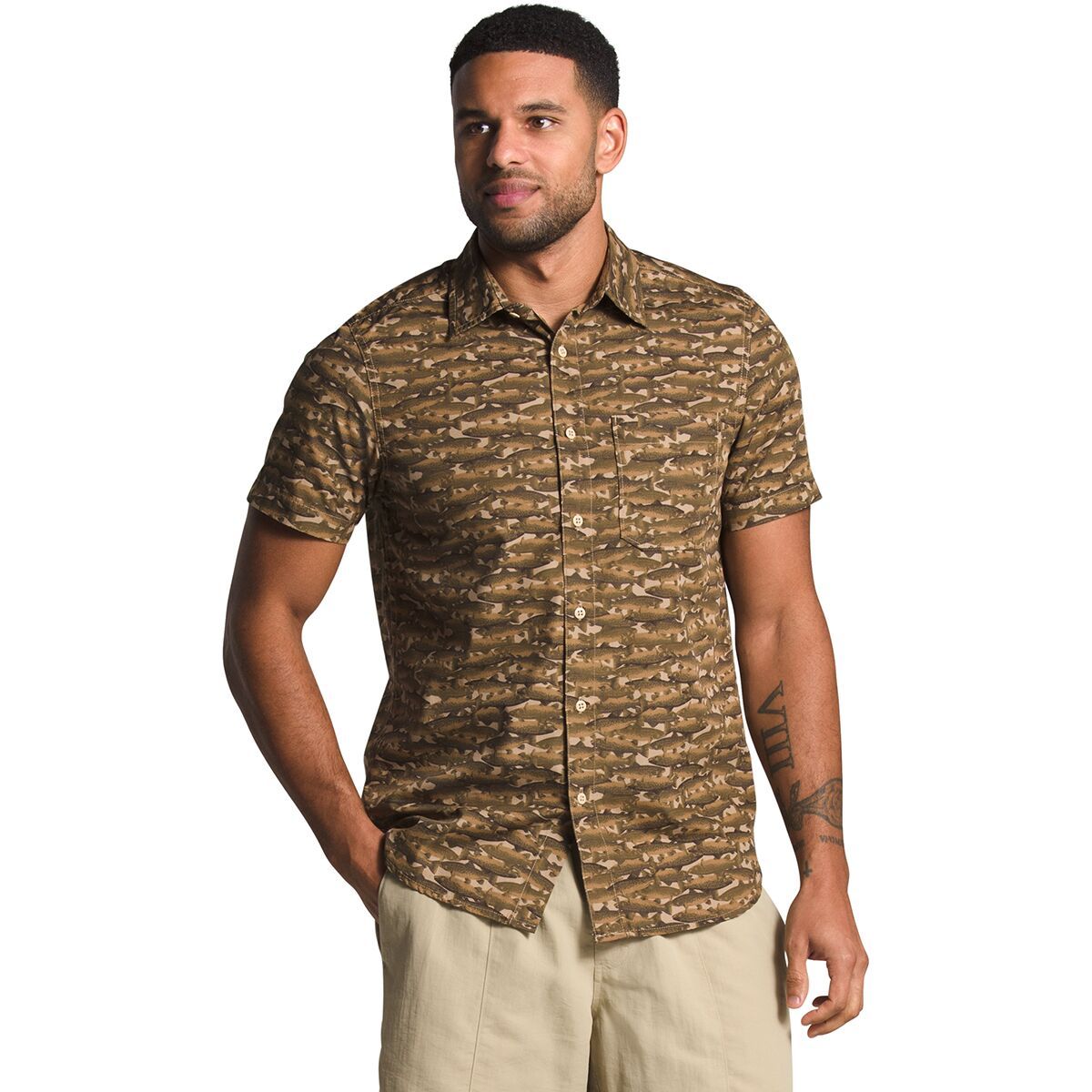 north face short sleeve button up