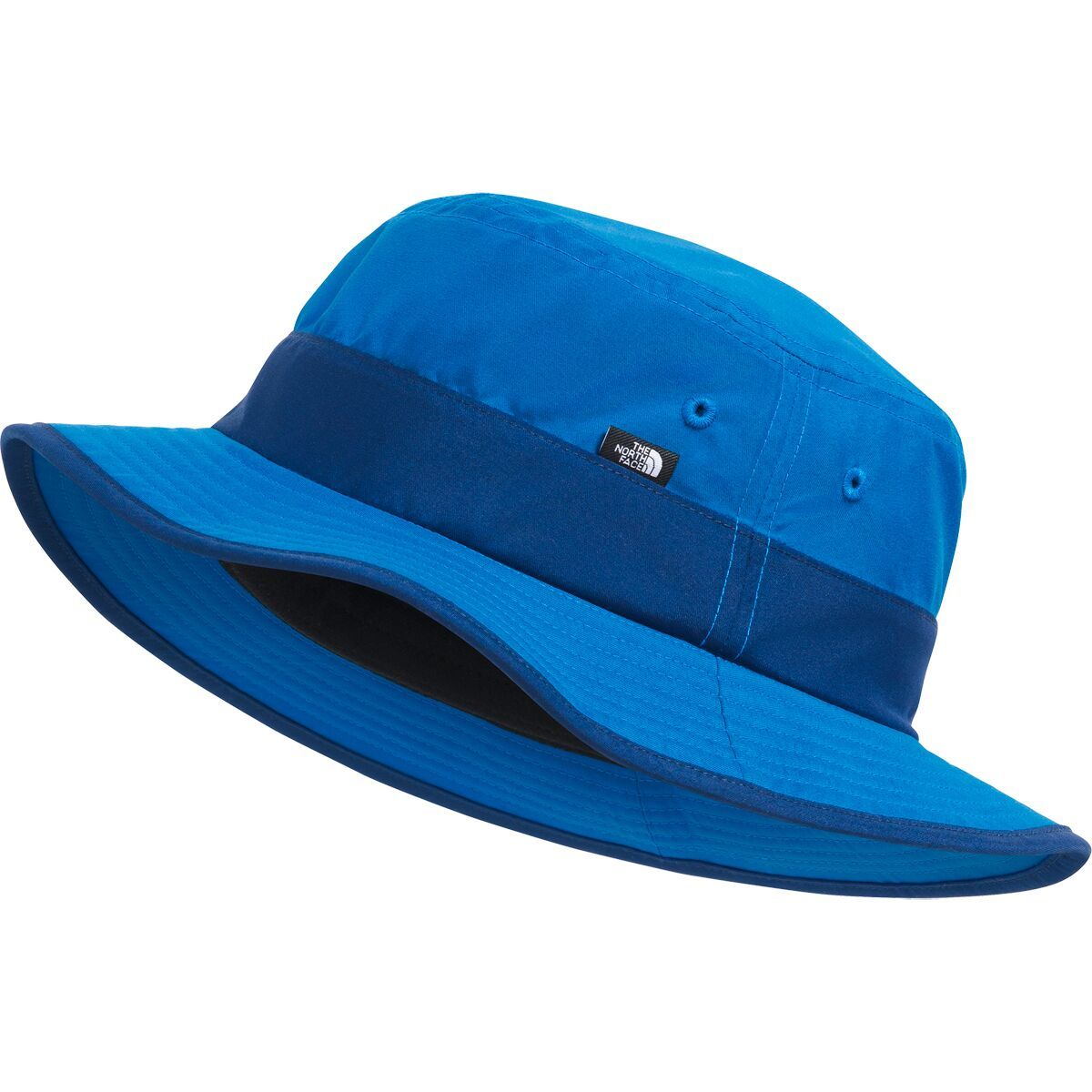 Image of The North Face Class V Brimmer Hat - Kids' Hero Blue TNF Topo Phantom Print, L