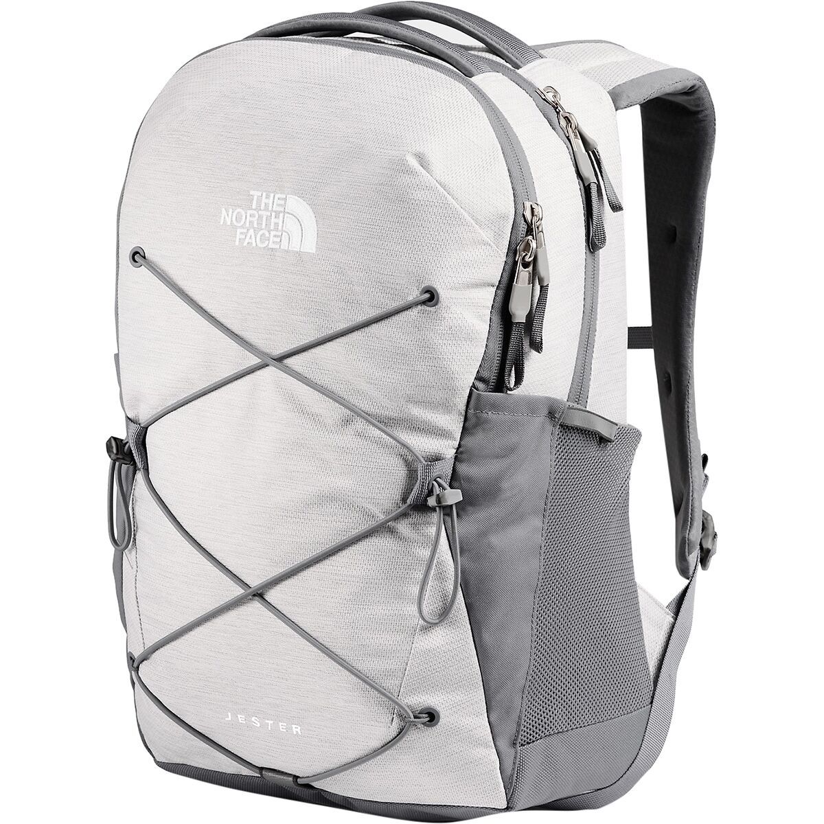 Image of The North Face Jester 27L Backpack - Women's TNF White Metallic Melange/Mid Grey-NPF, One Size