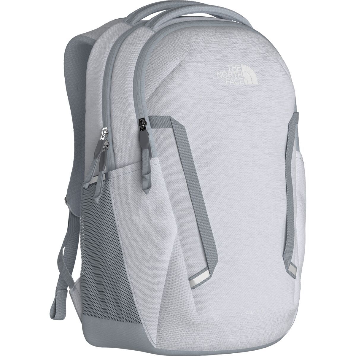 Image of The North Face Vault 21.5L Backpack - Women's TNF White Metallic Melange/Mid Grey-NPF, One Size