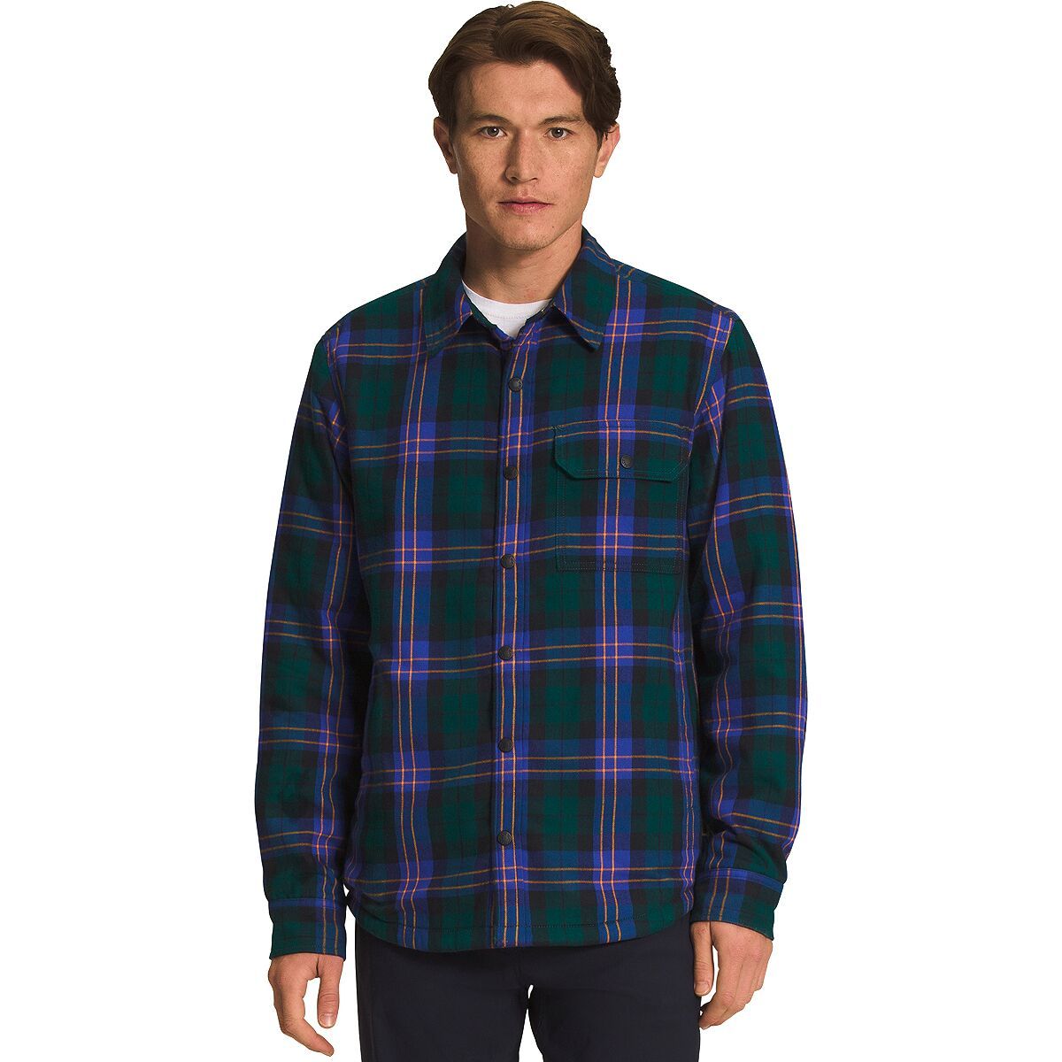 The North Face Campshire Shirt - Men's Ponderosa Green Medium Icon Plaid 2, S