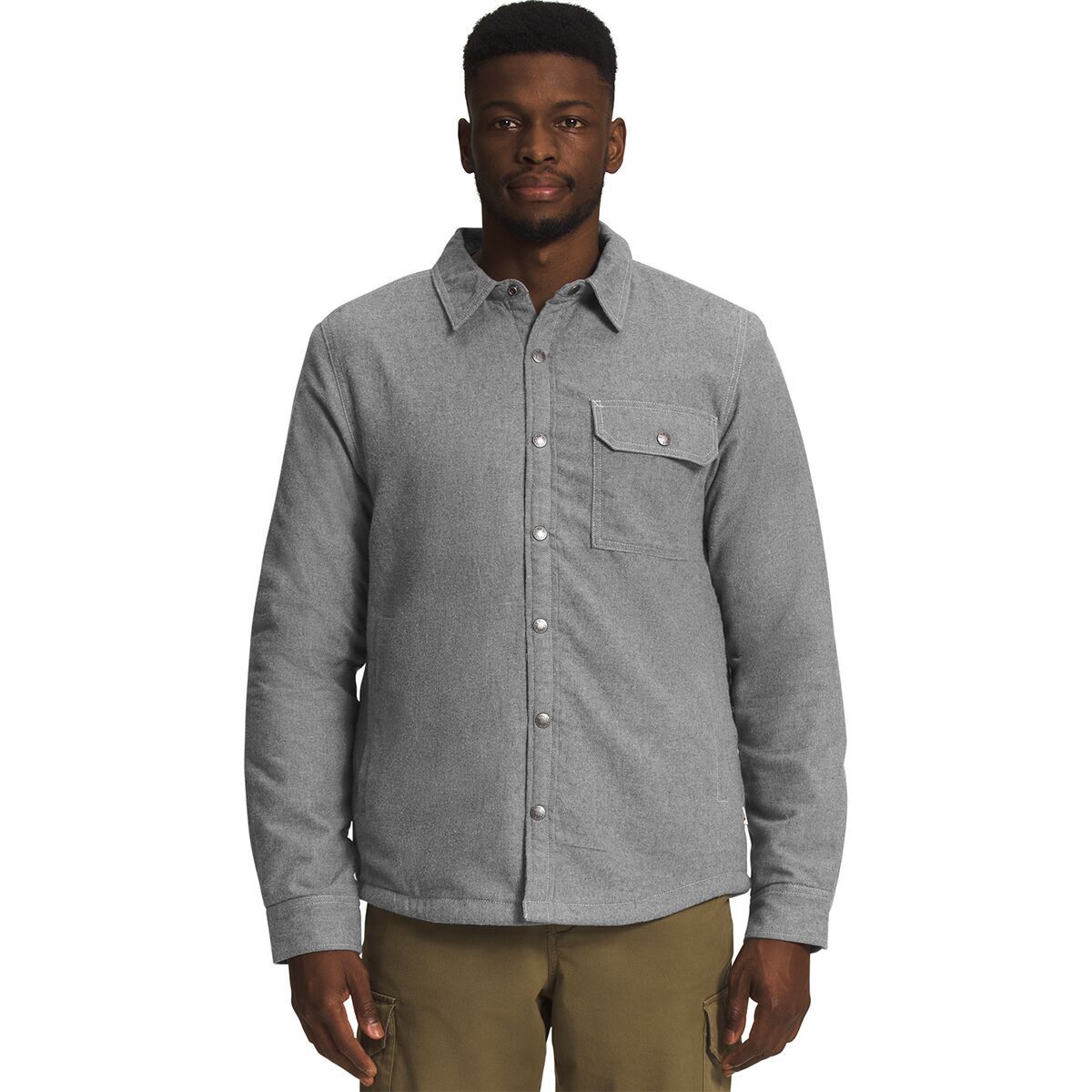 The North Face Campshire Shirt - Men's TNF Medium Grey Heather, XL