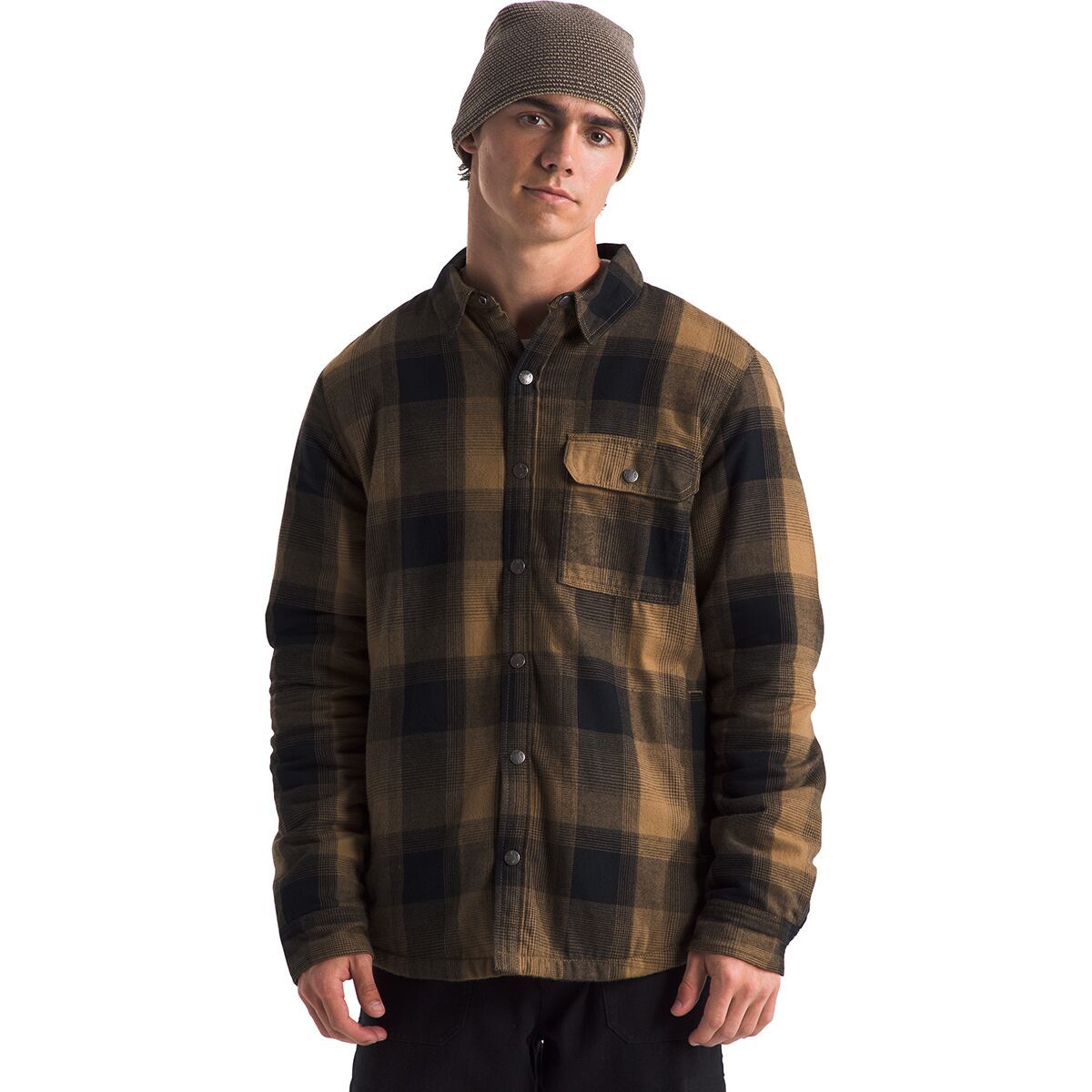 Image of The North Face Campshire Shirt - Men's Utility Brown TNF Shadow Plaid, XXL