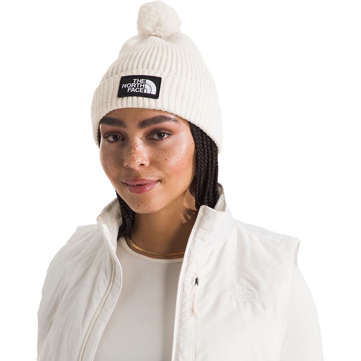 The North Face The North Face Logo Box Pom Beanie - Accessories display picture 2