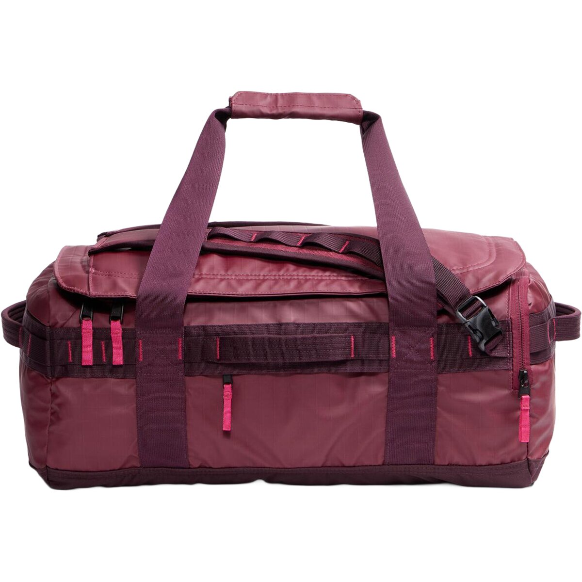 Image of The North Face Base Camp Voyager 42L Duffel Bag Burgundy Crush/Deep Burgundy/Lali Guran, One Size