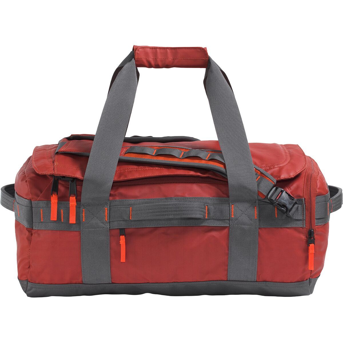 Image of The North Face Base Camp Voyager 42L Duffel Bag Iron Clay/Anthracite Grey/Lava Red, One Size