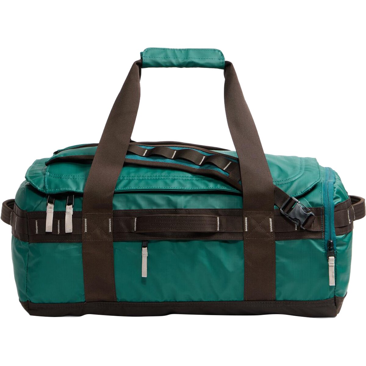 Image of The North Face Base Camp Voyager 42L Duffel Bag Pacific Teal/Dark Chestnut/Stone Slab, One Size